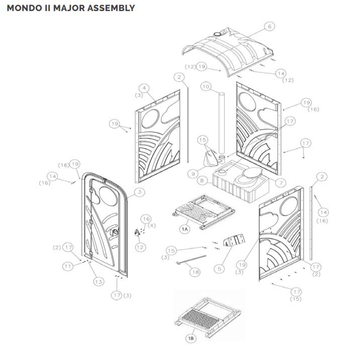 16050 Lista narozna II czarna otwory